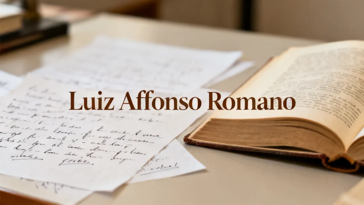 Luiz Affonso Romano and the Literary Scholarship Lens