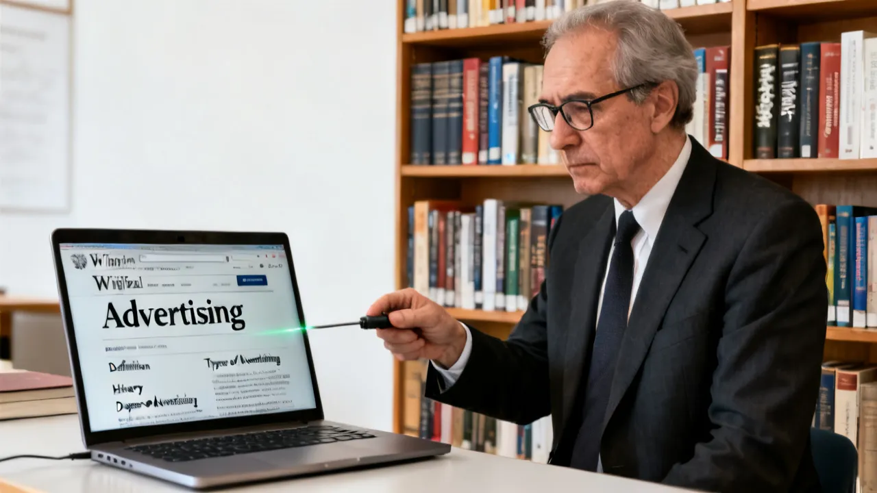 Understanding Advertising on Wikipedia
