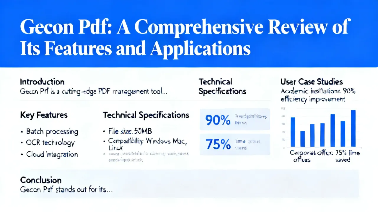 In-Depth Exploration of Gecon Pdf