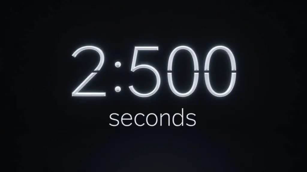 Understanding 2500 Seconds