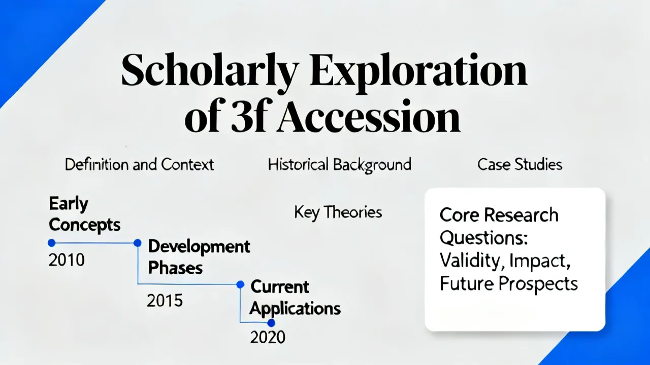 Understanding 3f Accession in Modern Context